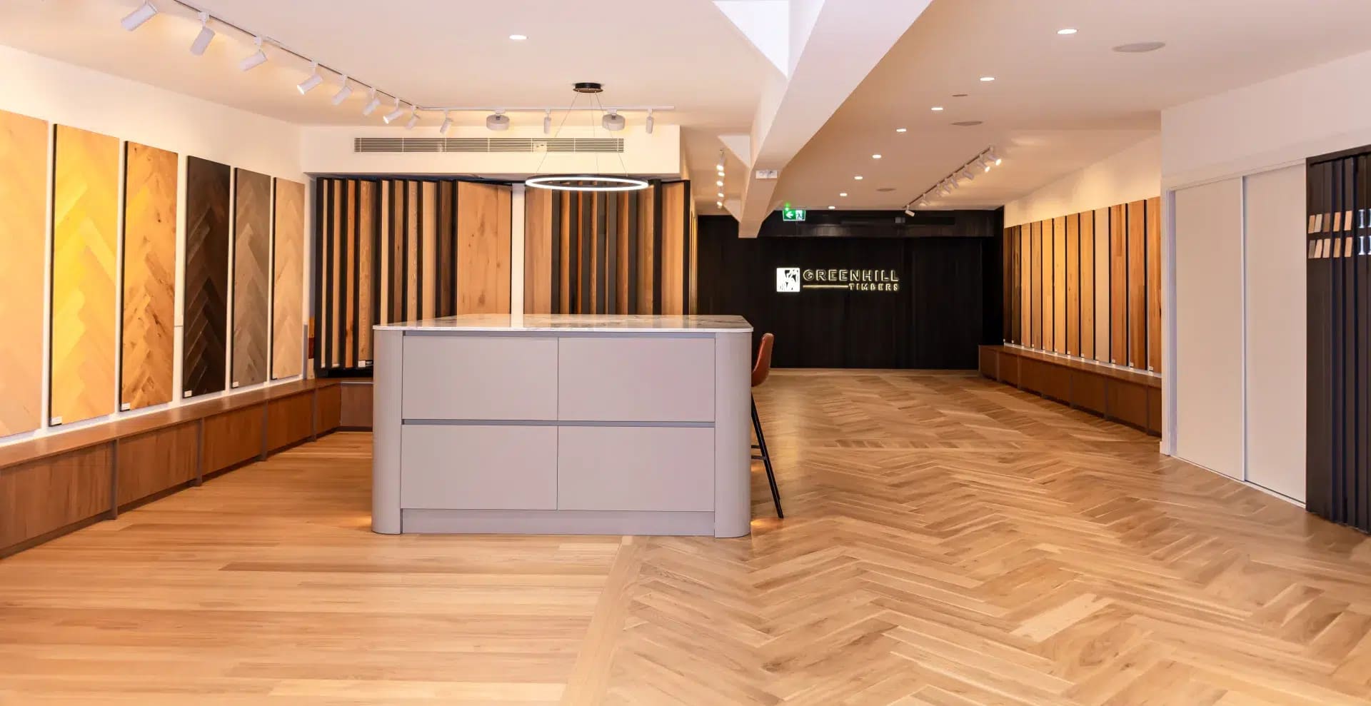 Inside the Greenhill Flooring showroom at 170 Settlement Road, Thomastown